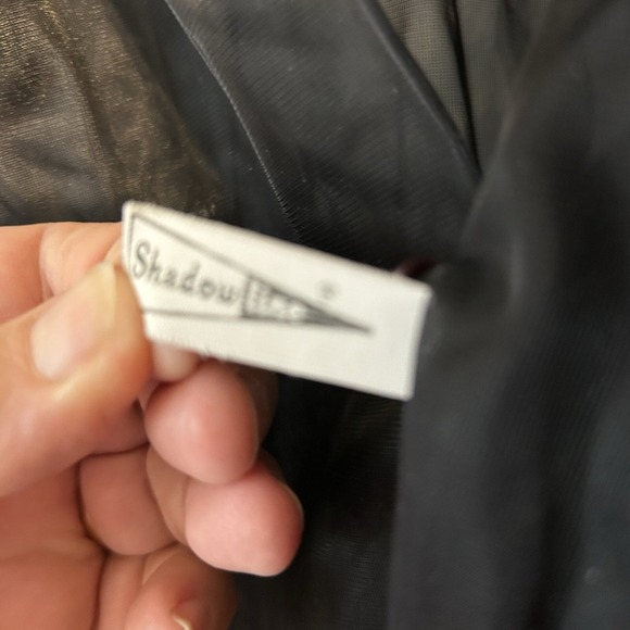 Vintage Women Small P Shadow Line, Black Lace, Victorian‎ Style See-Through Robe - Picture 8 of 13